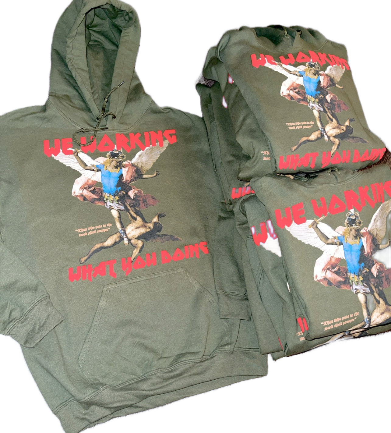 “Angels” Hoody Green